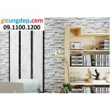 5m giấy dán tường có sẵn keo gạch 3D khổ 60cm