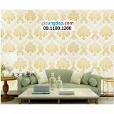 [HCM]5m giấy dán tường có sẵn keo khổ 45cm (châu Âu vàng)