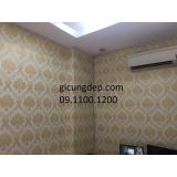 [HCM]5m giấy dán tường có sẵn keo khổ 45cm (châu Âu vàng)