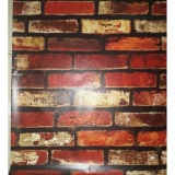 [HCM]5m giấy dán tường giả đá đỏ 3D - khổ rộng 45cm