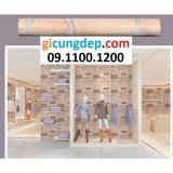 [HCM]5m giấy dán tường giả gạch nâu