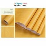 [HCM]5m giấy dán tường giả gỗ vàng