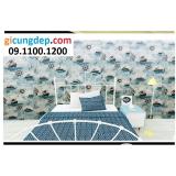 5m Giấy dán tường họa tiết con thuyền rẽ sóng biển
