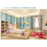 5m giấy dán tường sọc xanh dương - khổ rộng 0.45m