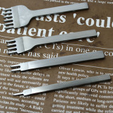 5mm Leather Craft Tools Hole Punches Stitching Punch Tool 1+2+4+6 Prong (Intl)