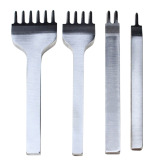 5mm Leather Craft Tools Hole Punches Stitching Punch Tool 1+2+4+6 Prong