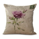 5PCS Sofa Cushion Pillowcase Cotton Linen Pillow Cover Car OfficeDecor - intl