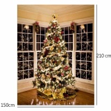 5x7FT Newborn Twinkling Christmas Tree Backgrounds Studio Photography Backdrops