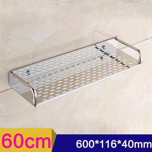 60 cm Đơn Tầng Hình Chữ Nhật Tắm/Nhà Bếp Giá Treo Nhà Tắm Không Gian Lưu Trữ Cho Bếp Nhà Tắm/Nhà Treo Tường Inox gắn Xả Kho-quốc tế