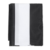 60x72'' Black White Stripe Polyester Waterproof Bathroom 12 Hooks Shower Curtain - intl
