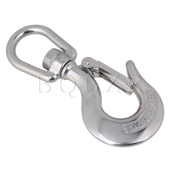 650KG American Type Swivel Eye Lifting Hook Silver - intl