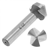 Bộ 6 mũi khoan khoét lỗ HSS lưỡi cắt đạo khía rãnh vạt cạnh 3 cạnh 90 độ -INTL