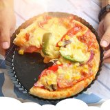 8 inch Tròn Nướng Khuôn Bánh Pizza Nông Không Dính Khay-quốc tế