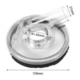 epayst 80-125mm Clear Vacuum Dust Shroud Dry Grinding Cover for Angle Grinders Hand Grinder