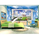 Tranh dán tường 3D cửa sổ đàn BINBIN CS63