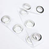 8x Round Eyelet Ring Sewing Tape For Eyelets Curtain Blinds Drapery Low Noise Silver - intl