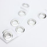 8x Round Eyelet Ring Sewing Tape For Eyelets Curtain Blinds Drapery Low Noise Silver - intl