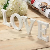 8X1.2CM Craft Wood Wooden Letters Bridal Wedding Party Birthday Toys Home Decor - intl