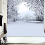 8x8Ft Lạnh Mùa Đông Tuyết Cây Studio Chụp Ảnh Nền Phông Nền Đạo Cụ Vincy