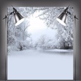 8x8Ft Cold Winter Snow Tree Studio Photography Background Backdrops Props Vinyl - intl