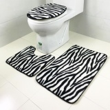 A three-piece bathroom carpet mat - intl