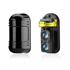ABT-100 Chùm Tia Kép Báo Động Hoạt Động Xâm Nhập Đầu Dò Hồng Ngoại Chống Trộm Điện Quang Đen-quốc tế