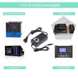 AC to DC Adapter 1 - 24V 2A Adjustable Power Supply Motor Speed Controller ( Black )  - US  -  intl