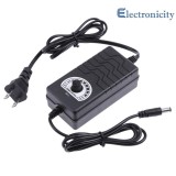 AC to DC Adapter 1 - 24V 2A Adjustable Power Supply Motor Speed Controller ( Black )  - US  -  intl