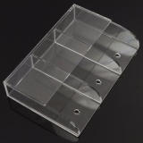 Acrylic Air Conditioner TV Remote Control Case Holder Wall Mount Storage Box - intl