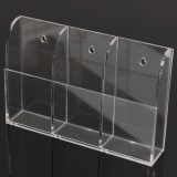 Acrylic Air Conditioner TV Remote Control Case Holder Wall Mount Storage Box - intl