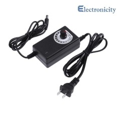 Có thể điều chỉnh AC sang DC Adapter 3 - 12 v 2A Nguồn Điện Cung Cấp Bộ Điều Khiển Tốc Độ Động Cơ cho Xe Máy Điện Mũi Khoan ( vàng ) - 1 m - quốc tế