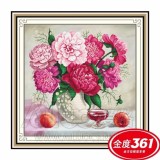 Tranh thêu chữ thập Bình hoa AL31502-Ngọc Thịnh