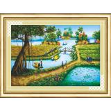 Tranh thêu chữ thập Phong cảnh việt nam AL53212-Ngọc Thịnh