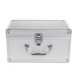 Aluminum Alloy Toolbox Instrument case Portable Sponge Lining Handheld - Silver - intl