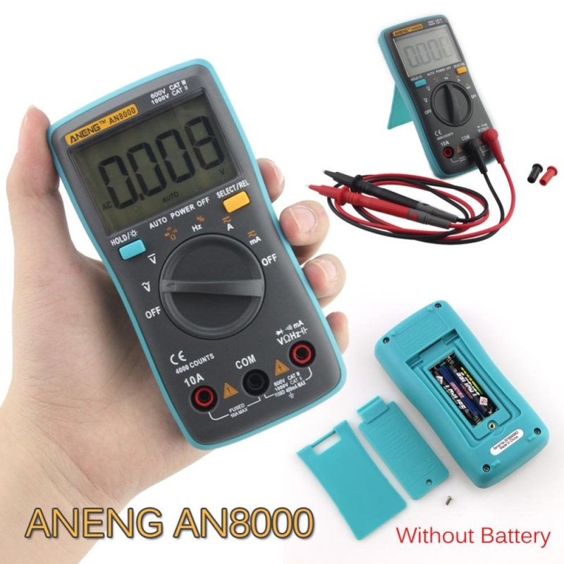 ANENG AN8000 Portable Digital Multimeter 4000Counts Auto Range Ammeter - intl