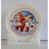 Ảnh Bác Hồ - Bác Giáp chung 25cm