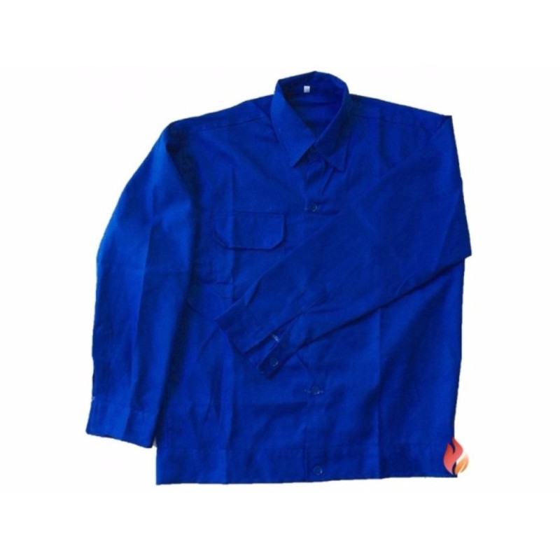 Bộ áo và quần bảo hộ lao động xanh công nhân Size XXL