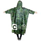 Áo Mưa Cánh Dơi Vải Dù Hoạ Tiết Lính Nữ