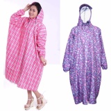 Áo Mưa Không Xẻ Tà Vải Dù Siêu Nhẹ 1m2 ( Sọc Caro )