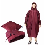 Áo Mưa Vải Dù Xẻ Tà Cánh Dơi 1m4 ( Đỏ Đô )