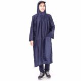 Áo Mưa Vải Dù Xẻ Tà Cánh Dơi 1m4 ( Xanh Đậm )