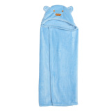 Baby Kid Hooded Bathrobe Bath Towel (Blue Bear) (Intl)