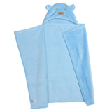 Baby Kid Hooded Bathrobe Bath Towel (Blue Bear) (Intl)