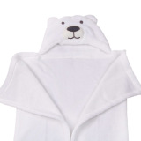 Baby Kid Hooded Bathrobe Bath Towel (White Bear) (Intl)