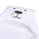 Baby Kid Hooded Bathrobe Bath Towel (White Bear) (Intl)