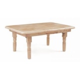 Bàn cafe gỗ tự nhiên xếp gọn Rộng 70cm x Dài 120cm CT (TN)