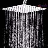 Bát sen tắm phun mưa Sunzin vuông 20cm, chất liệu inox 304
