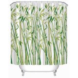 Bathroom Shower Curtain Waterproof Polyester 3D Small Bamboo (180 X 180 cm) - intl