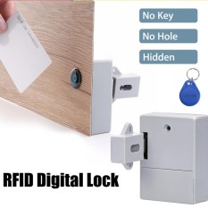 Pin RFID Ngăn Kéo Tủ Ẩn Khóa Kỹ Thuật Số TỰ LÀM Mà Không Cần Đục Thủng Lỗ-quốc tế