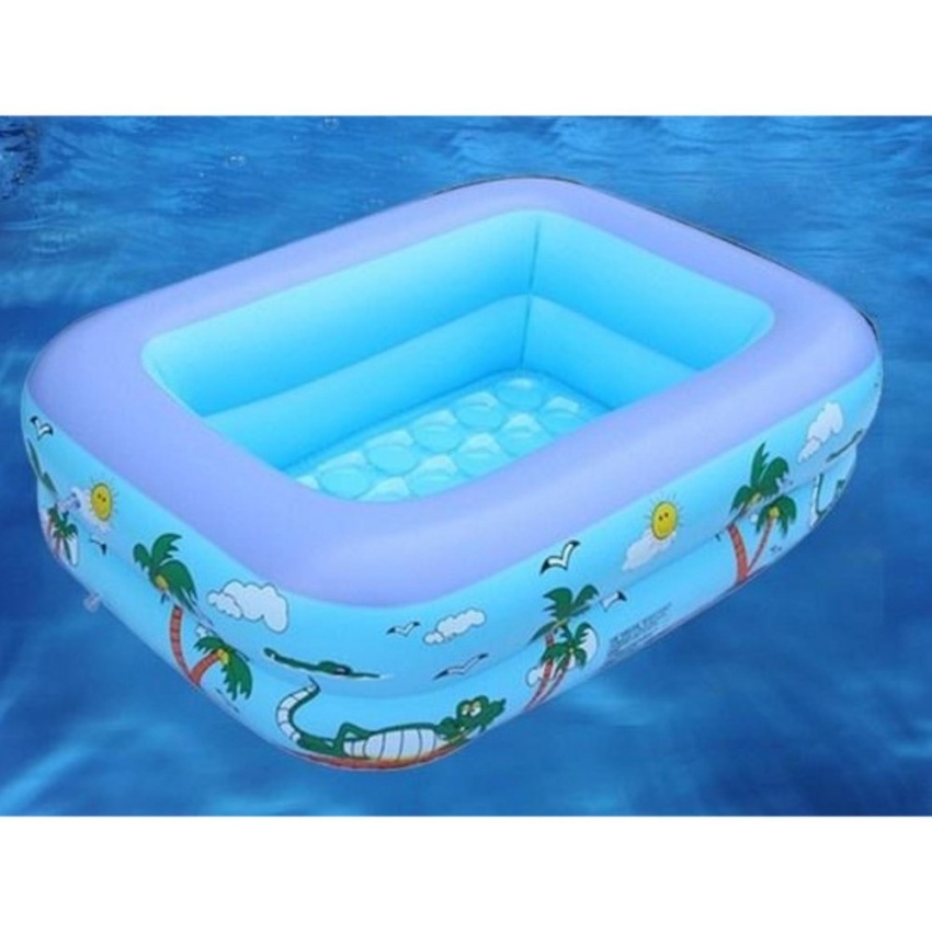 Bể bơi 3 tầng swimming pool 150x100x50 tặng kèm bơm hơi điện